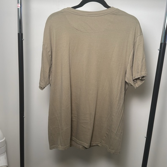 Brave Soul Tan/Stone Short Sleeve Tee Soft Casual Basic Size Large - Picture 4 of 7